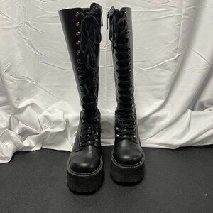 Killstar Knee-high Platform Storm Boots Sz 7